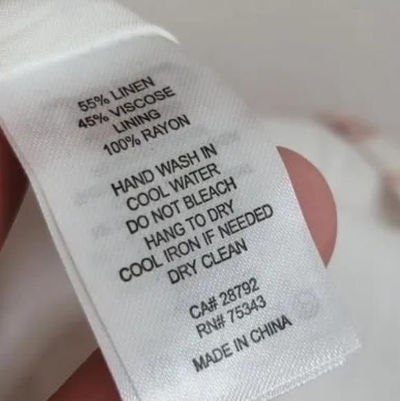 House of Harlow 1960 Linen Blend Smocked Tropical Midi Dress - Picture 8 of 12